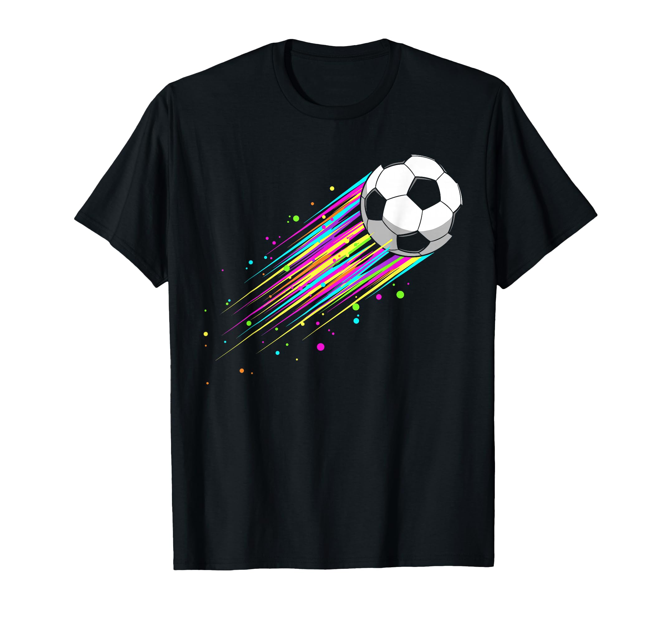 Soccer Ball Breaking Through Wall T-Shirt - Streetwear Style for Adults