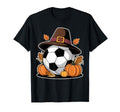 Soccer Thanksgiving Vibes T-Shirt - Casual Everyday Wear Men Women