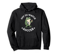 Off To Watch Soccer Mom Funny Frog Hoodie - Novelty Apparel for Adults