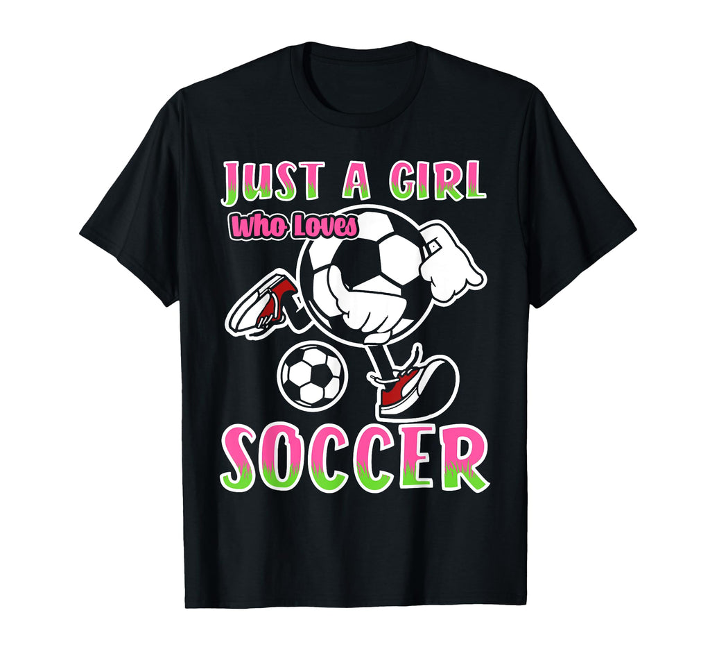 Just Who Loves Soccer Soccer Player T-Shirt - Minimalist Print Unisex