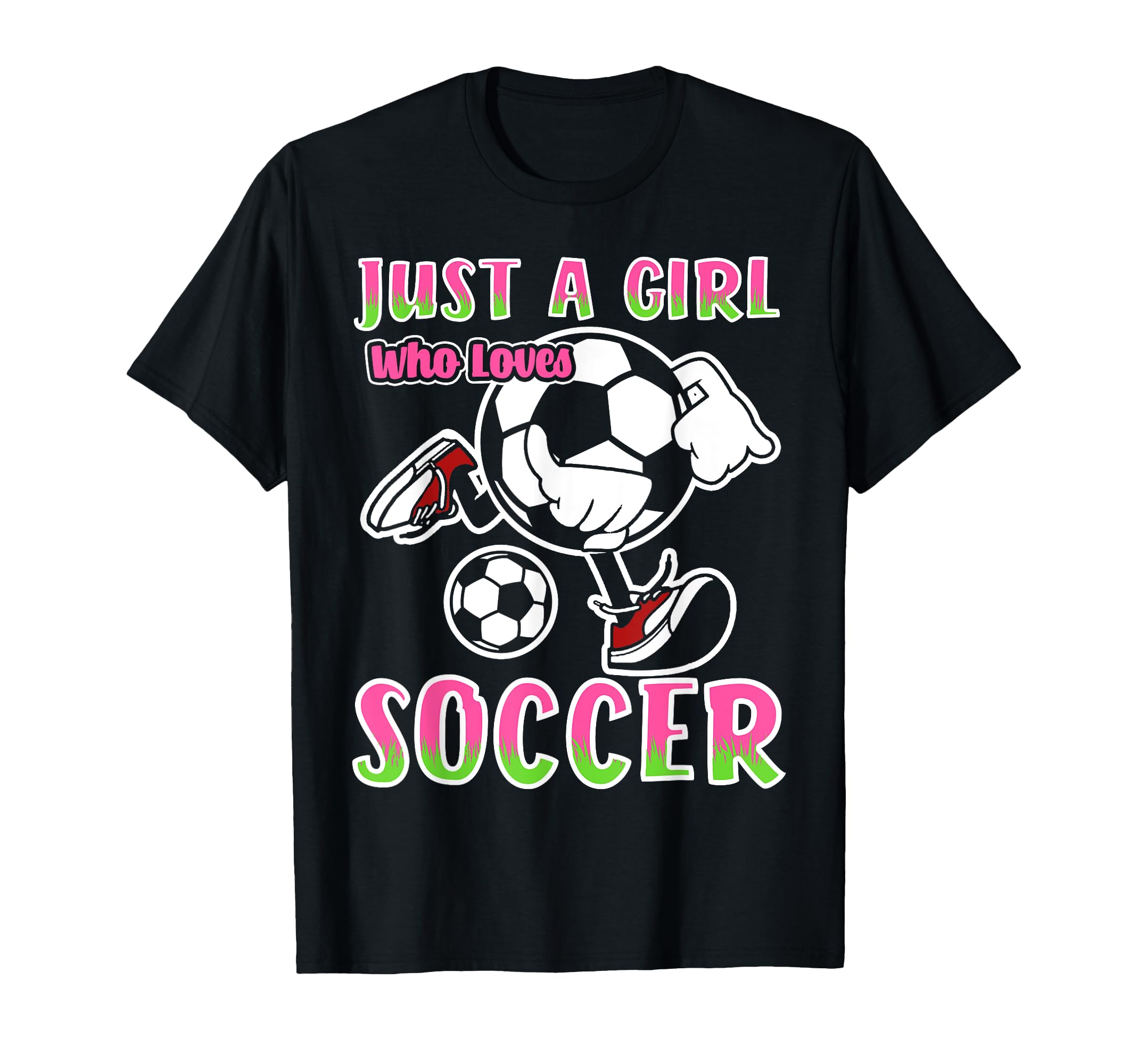 Just Who Loves Soccer Soccer Player T-Shirt - Minimalist Print Unisex