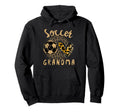 Funny Grandma Proud Soccer Lover Heart Hoodie - Aesthetic Graphic Unisex