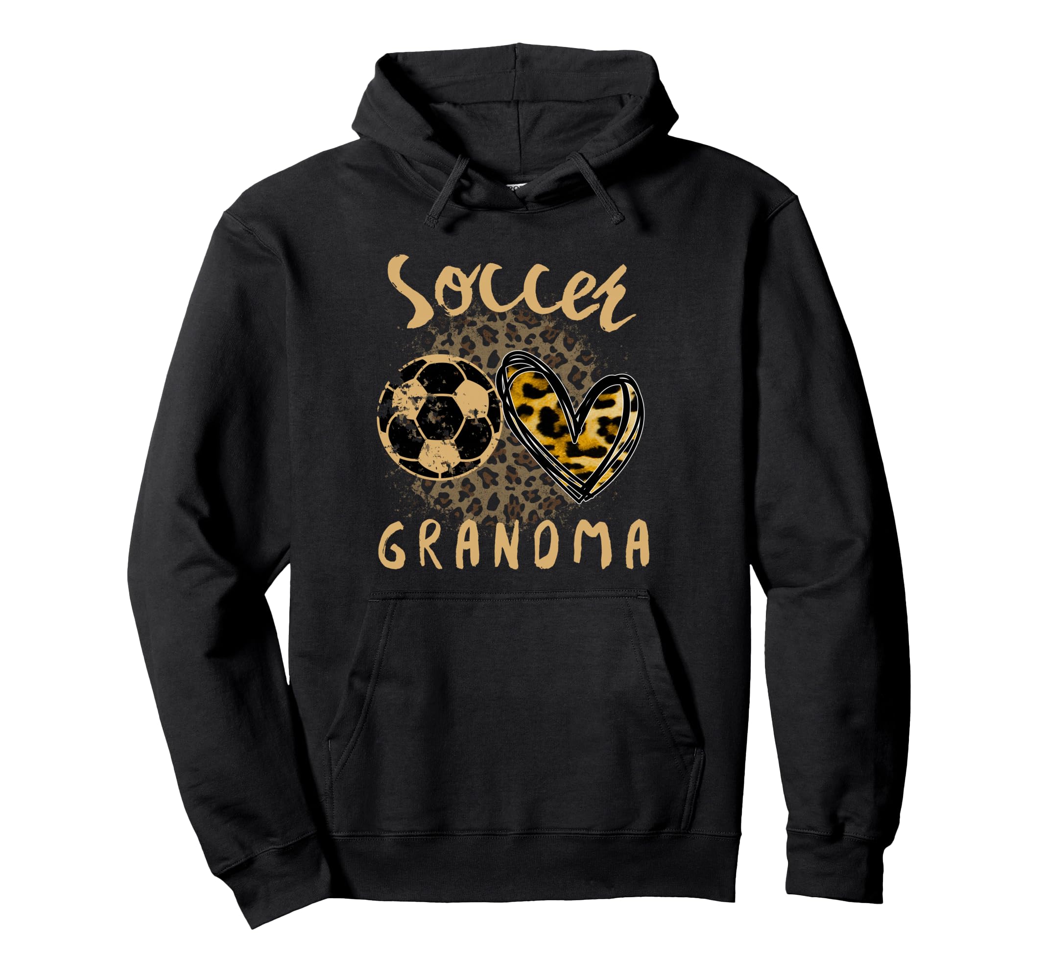 Funny Grandma Proud Soccer Lover Heart Hoodie - Aesthetic Graphic Unisex