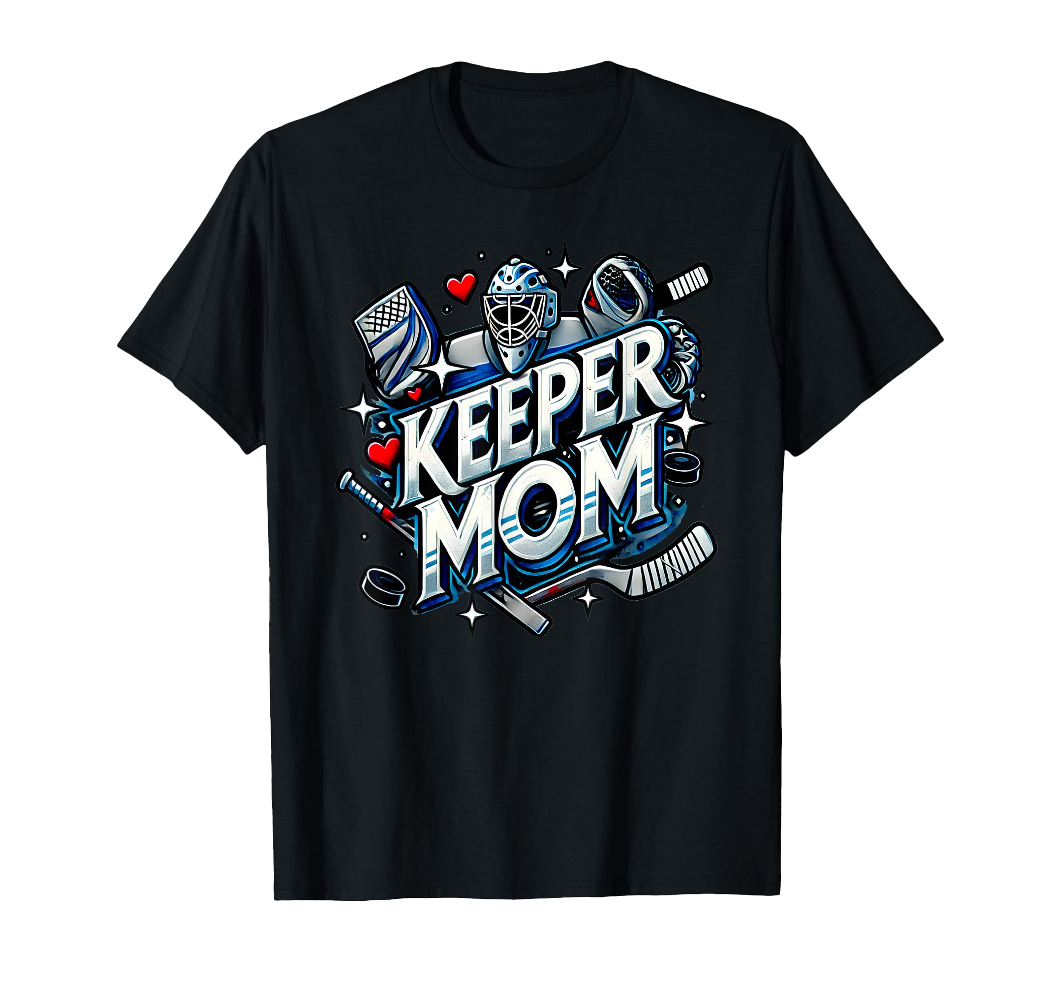Goalkeepers Mom Proudly Cheering T-Shirt - Streetwear Style for Adults