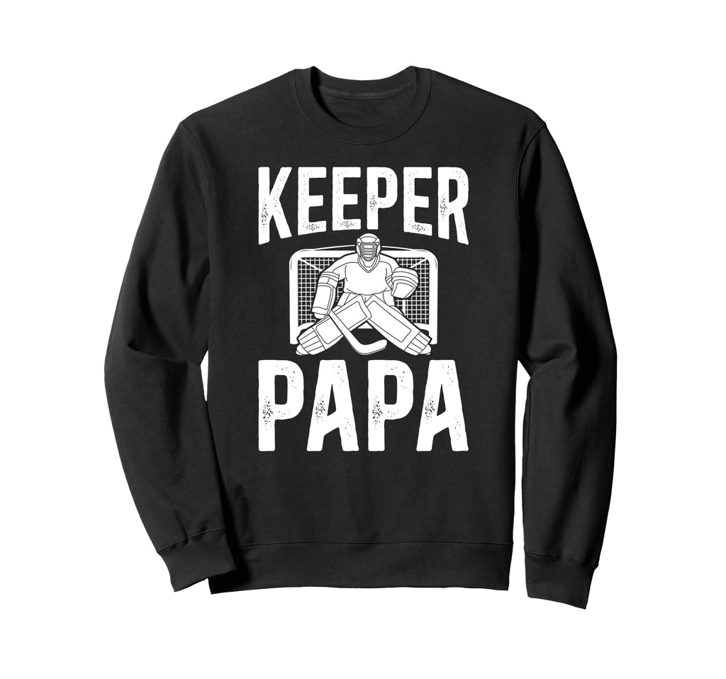 Ice Hockey Keeper Papa Ice Hockey Sweatshirt - Streetwear Style Men Women