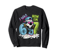 I Was 6 Now Im 7 Birthday Soccer Sweatshirt - Minimalist Print Men Women