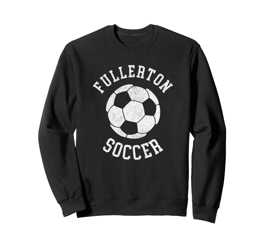 Fullerton Soccer Distressed 90S Sweatshirt - Graphic Print Unisex