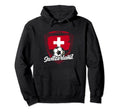 Switzerland Flag Football Soccer Team Pride Hoodie - Graphic Print Unisex