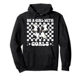 Be Goals Soccer Coquette Bow Hoodie - Graphic Print for Adults