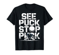 Netminder Ice Hockey Goalkeeper T-Shirt - Minimalist Print for Adults