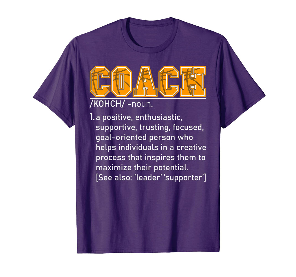 Coach Definition Basketball Coach T-Shirt - Casual Everyday Wear Men Women