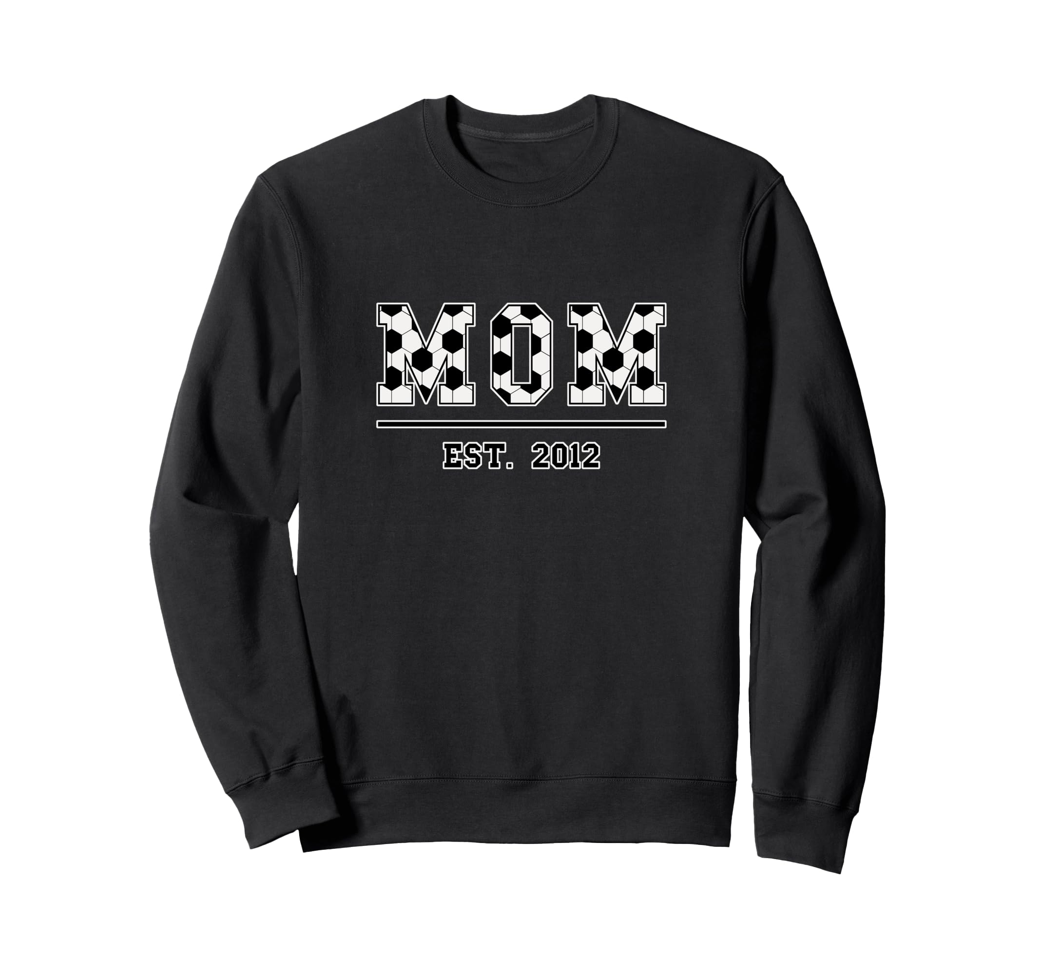 Mom Est 2012 Funny Sports Year Sweatshirt - Aesthetic Graphic Men Women