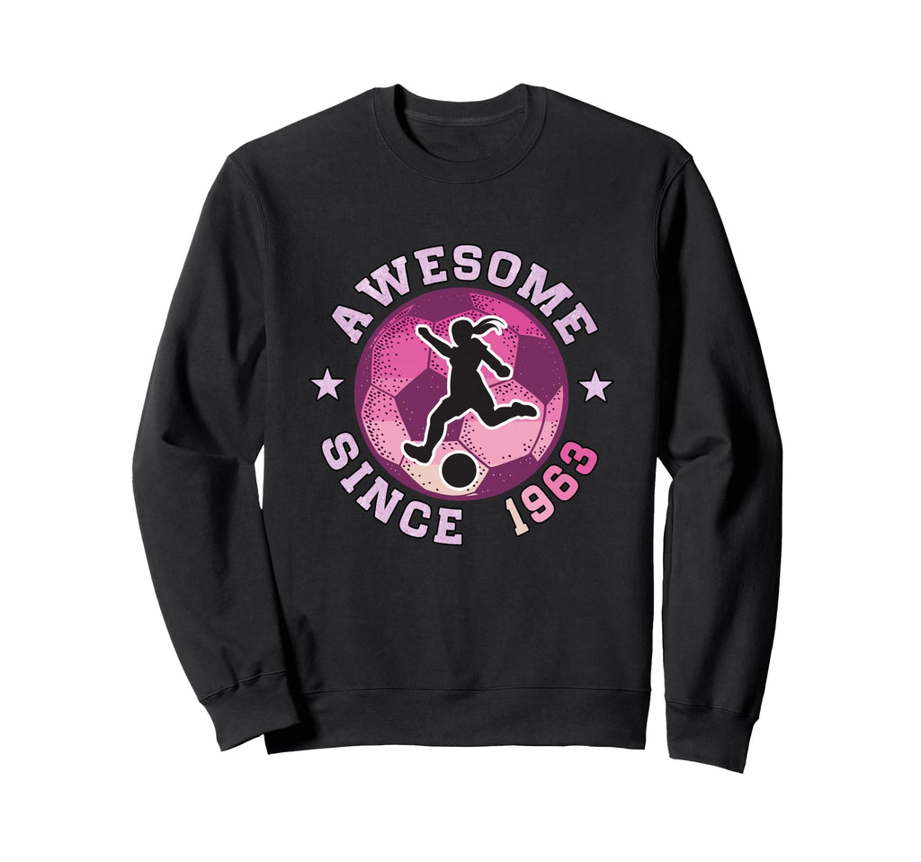 63Th Birthday Soccer Player Sweatshirt - Custom Art Print for Adults