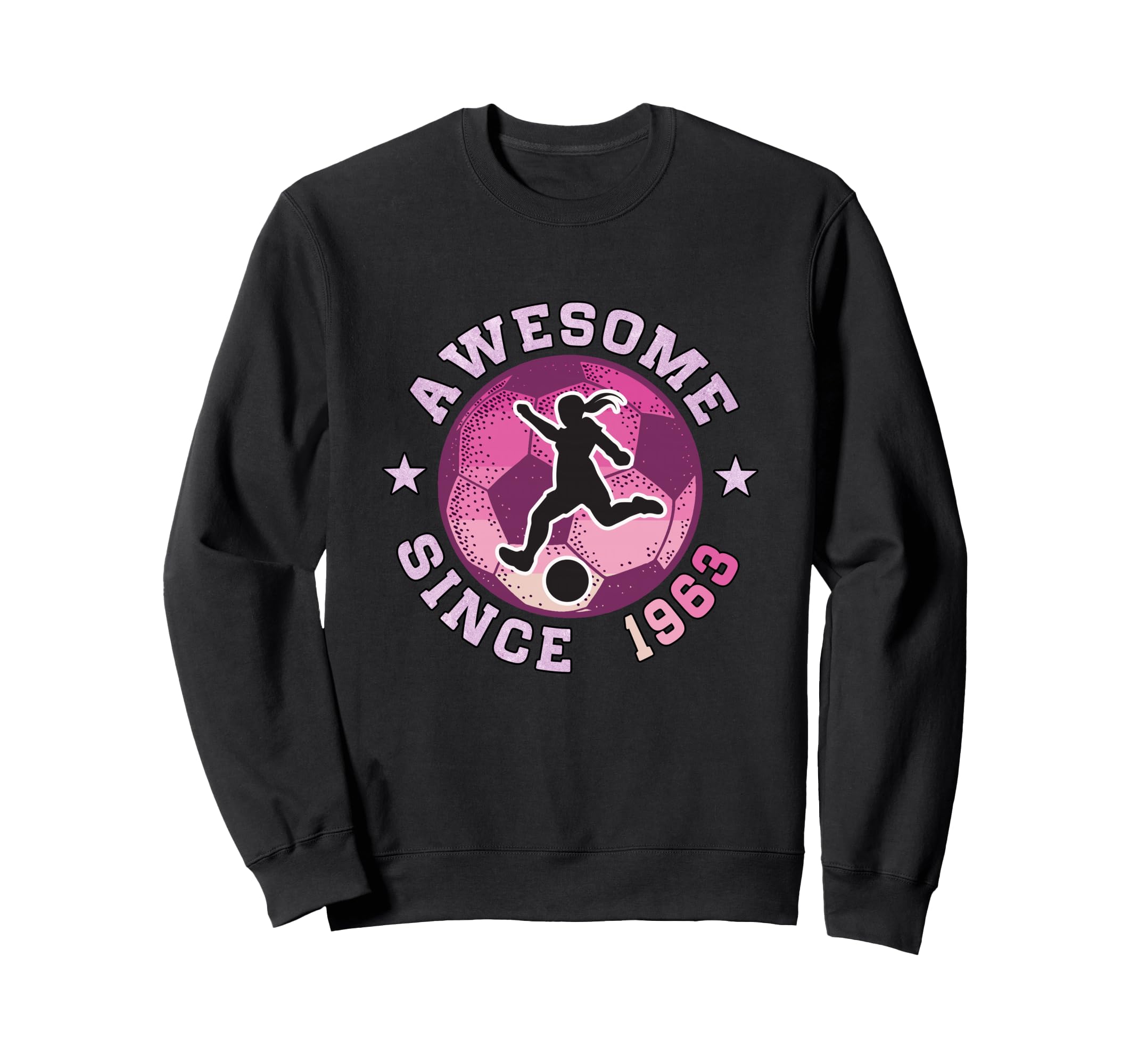 63Th Birthday Soccer Player Sweatshirt - Custom Art Print for Adults