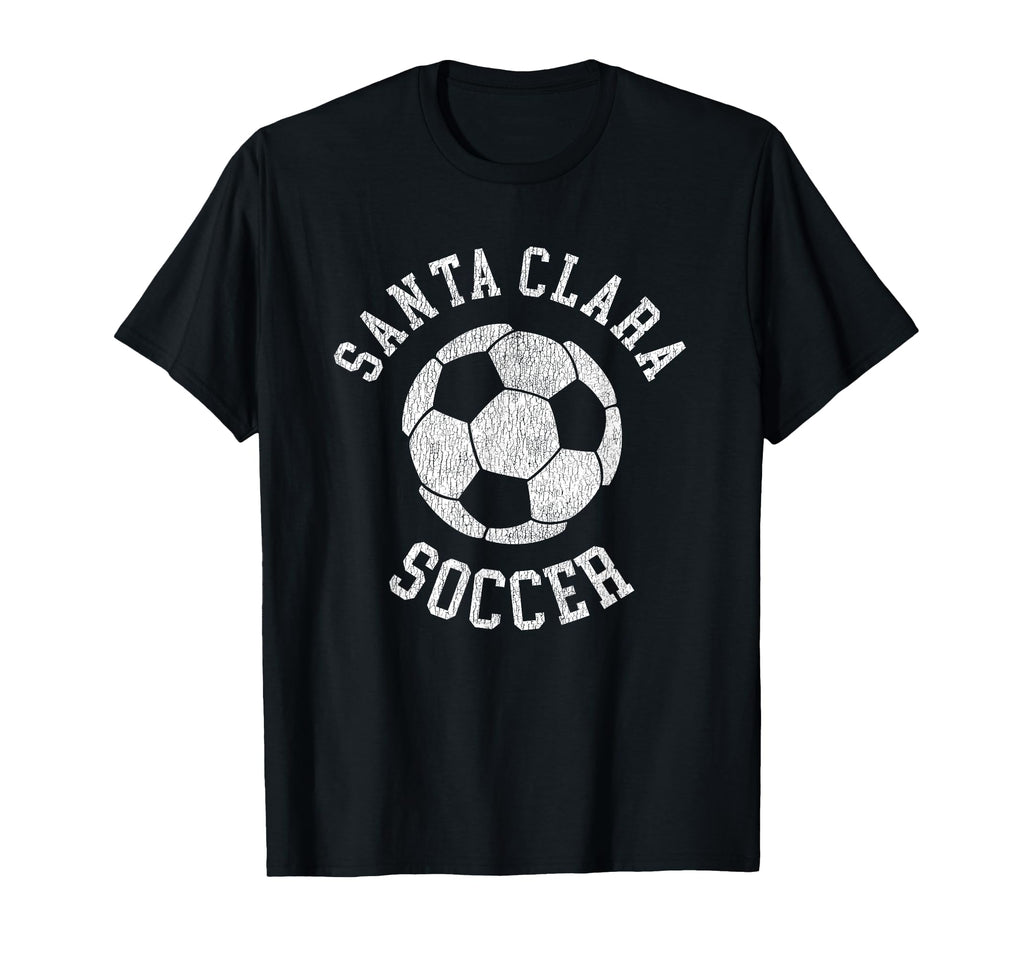 Santa Clara Soccer Distressed 90S T-Shirt - Aesthetic Graphic Men Women