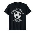 Oconee County Soccer Distressed 90S T-Shirt - Graphic Print Unisex