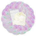 wegreeco Nursing Breast Pads (14 Pack) + Laundry Bag & Travel Storage Bag, 4.7 inch - Washable & Reusable Breastfeeding Nursing Pads (Plain Shape, Dreamy, Large)