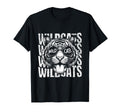 Wildcats School Sports Fan Team Spirit Back T-Shirt - Graphic Print Unisex