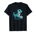 Funny T Rex Dinosaur Soccer Player T-Shirt - Streetwear Style Men Women