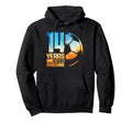 14Th Birthday Soccer Player Football Hoodie - Minimalist Print Men Women