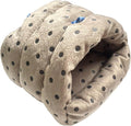WOWOWMEOW Guinea Pig Cave Bed Small Animals Warm Cage Hanging Bed for Rat, Chinchilla, Hedgehog, Rabbit (M, Dot-Grey)