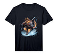 Hockey German Shepherd Ice Hockey T-Shirt - Custom Art Print for Adults