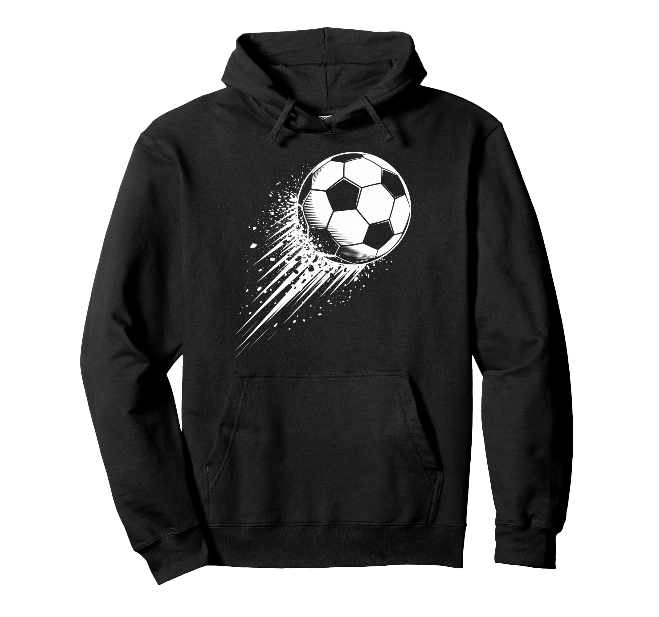 Splash Art Soccer Football Ball Soccer Hoodie - Trendy Graphic Men Women