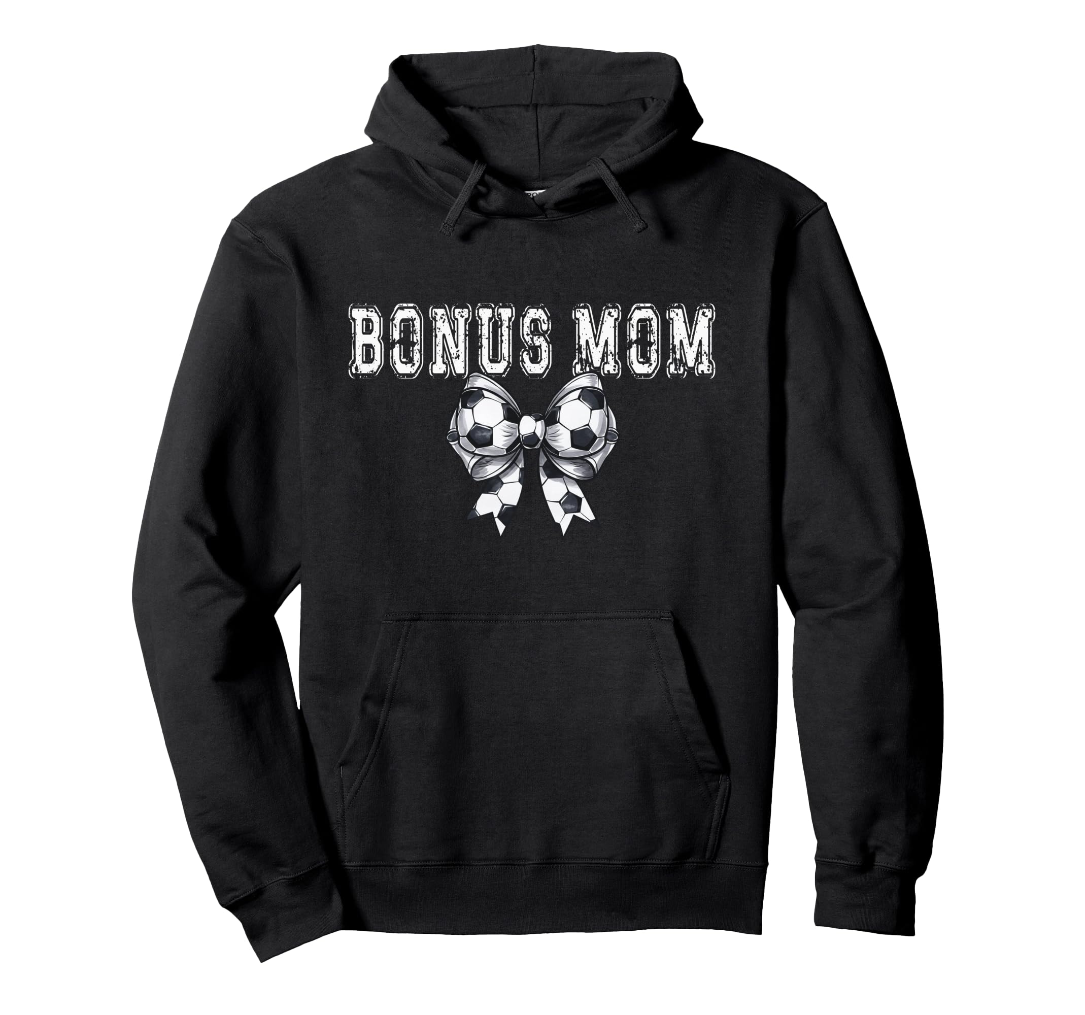 Coquette Soccer Bonus Mom Spirit Hoodie - Minimalist Print Men Women