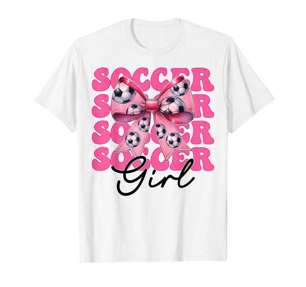 Womens Coquette Bow Ribbon Soccer Hoodie - Aesthetic Graphic Men Women