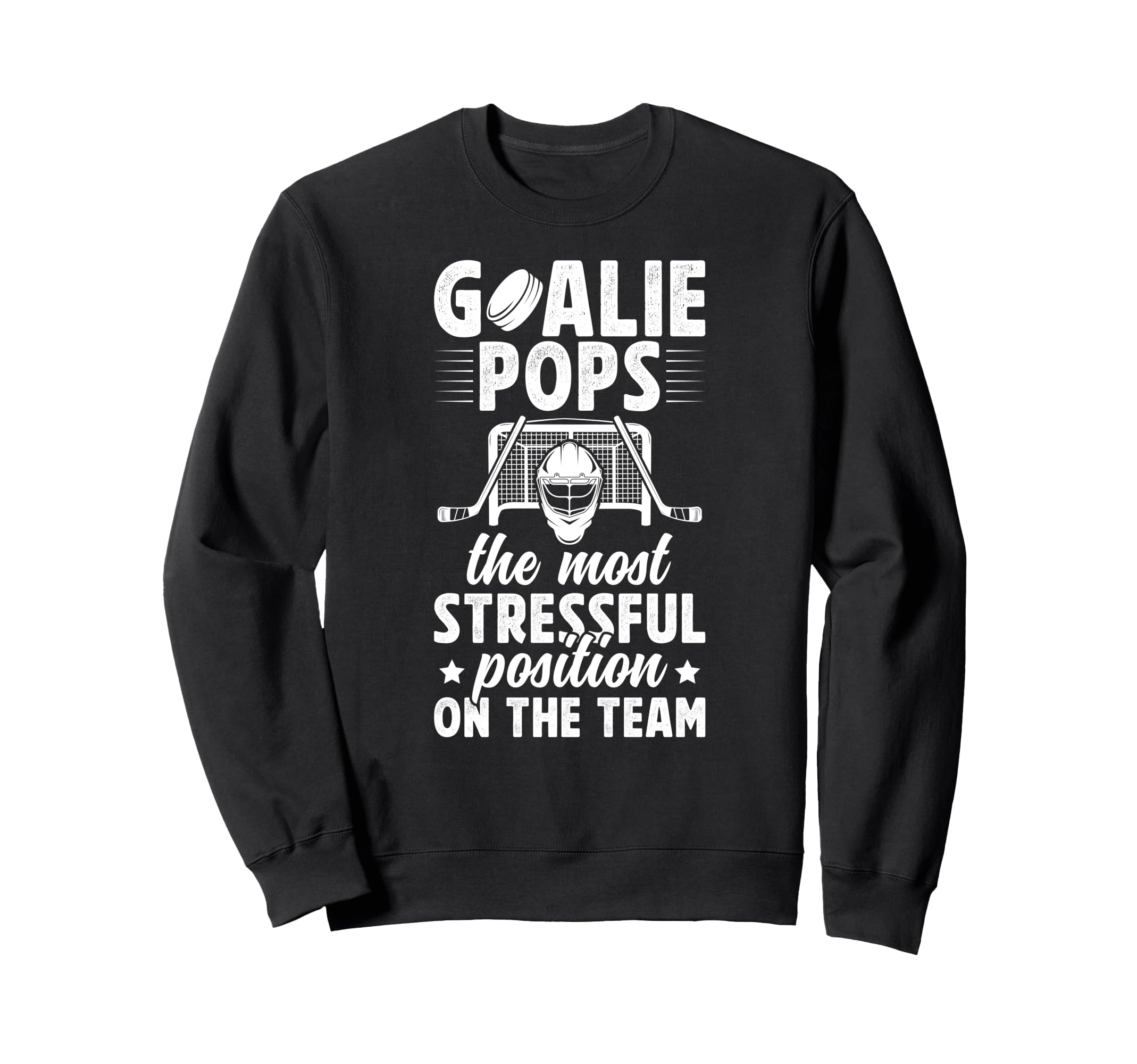 Funny Hockey Goalie Pops Ice Hockey Sweatshirt - Streetwear Style Unisex