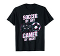 Soccer Day Gamer Night Soccer Gamer T-Shirt - Minimalist Print for Adults