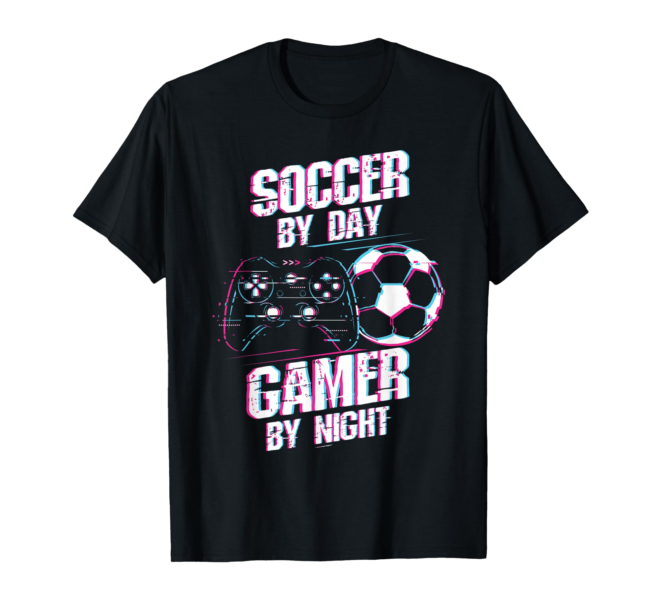 Soccer Day Gamer Night Soccer Gamer T-Shirt - Minimalist Print for Adults