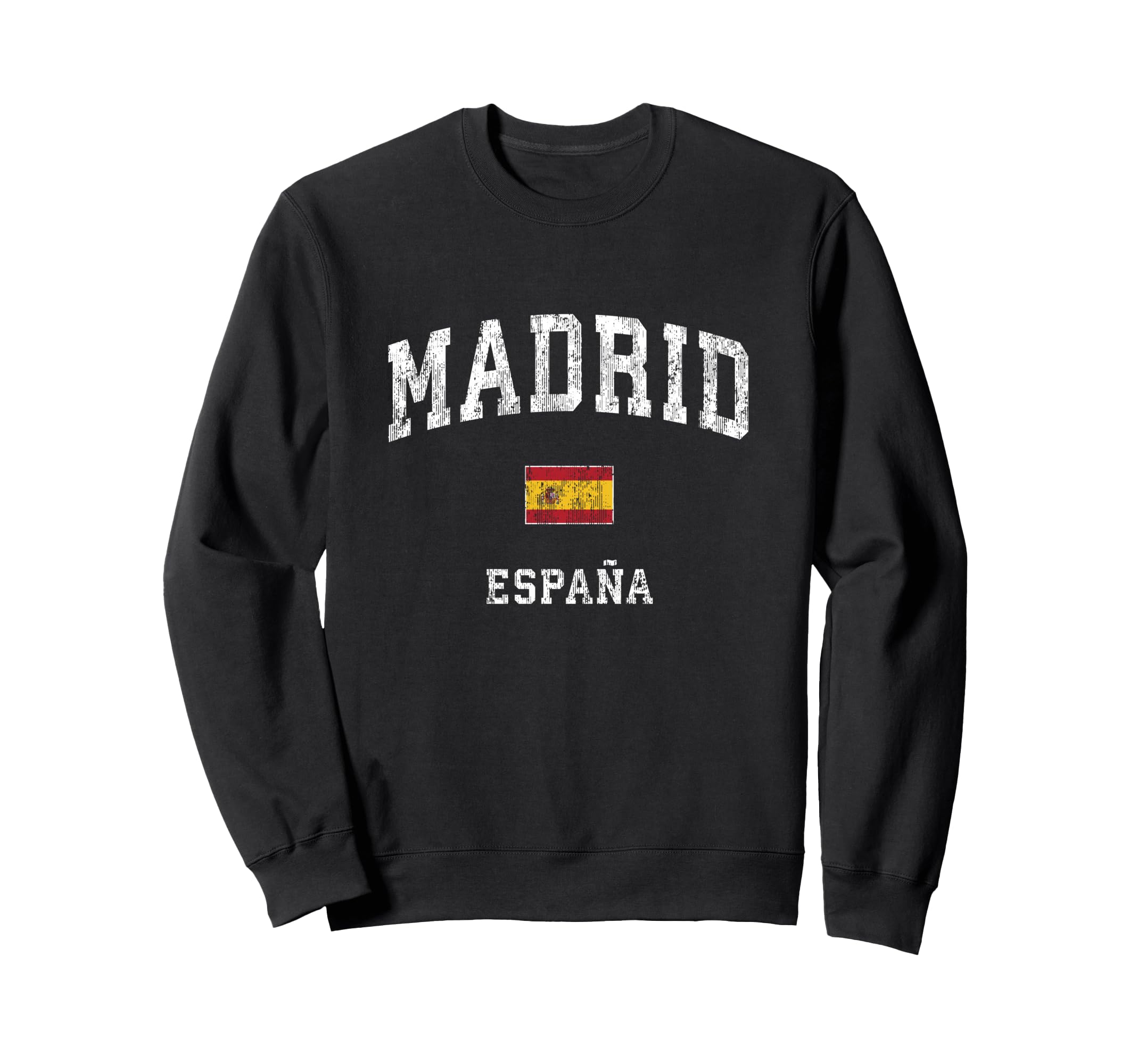 Madrid Spain Espana Athletic Sports Sweatshirt - Trendy Graphic Unisex