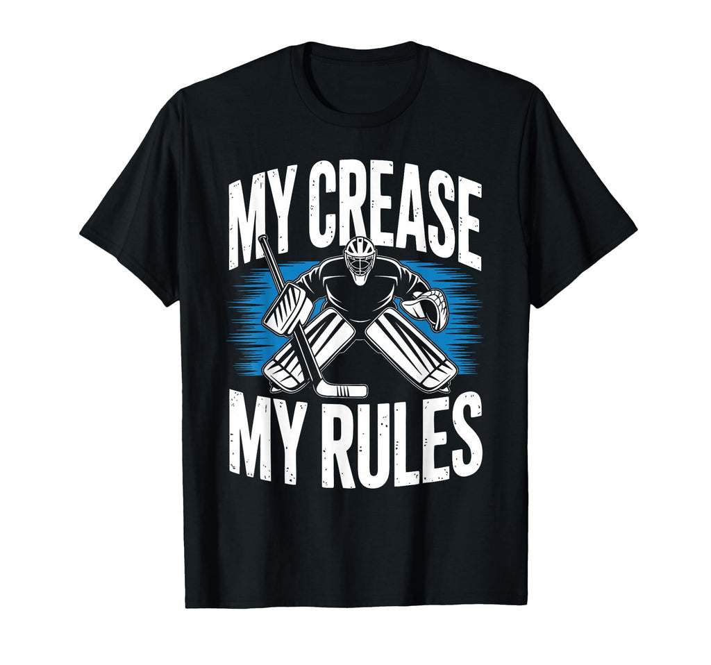 Ice Hockey Goalkeeper Crease Goalie T-Shirt - Minimalist Print for Adults
