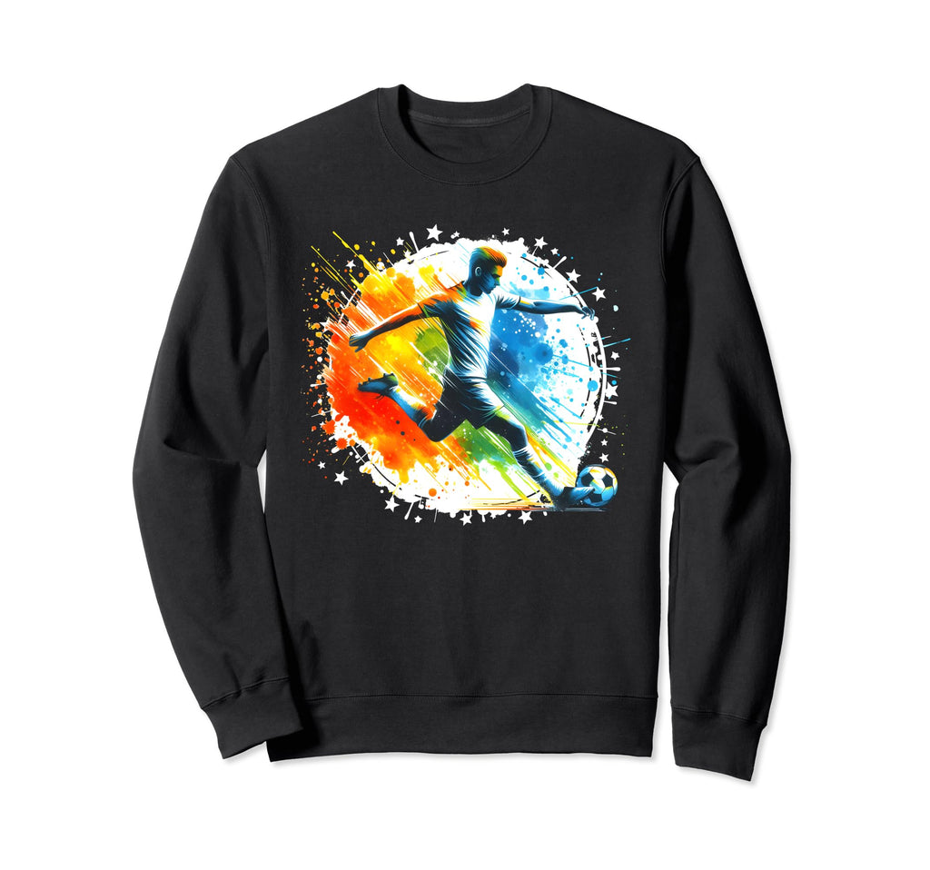 Soccer Player Sports Soccer Sweatshirt - Unique Graphic Men Women