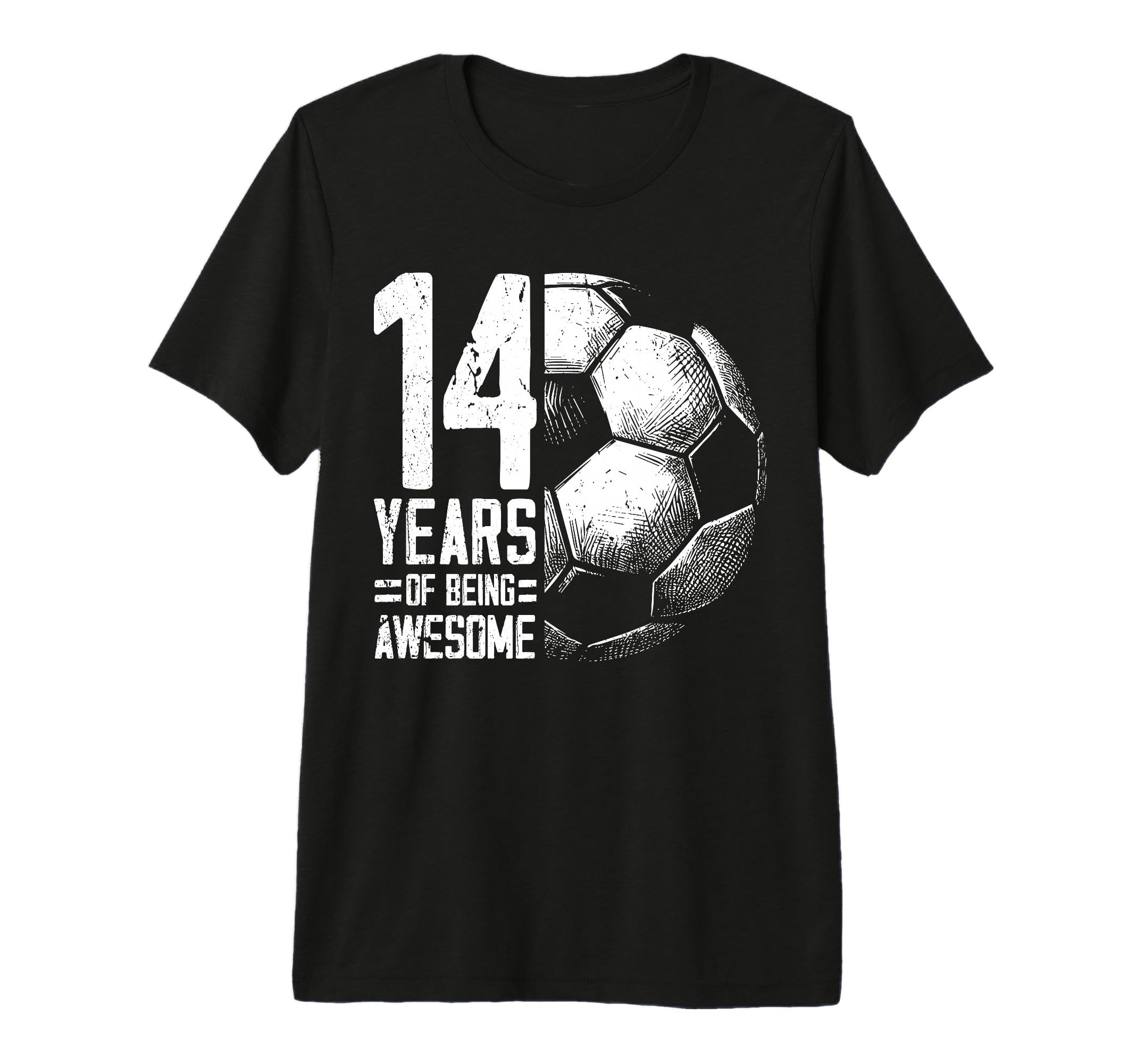 14Th Birthday Soccer Player Football 14 T-Shirt - Trendy Graphic Men Women
