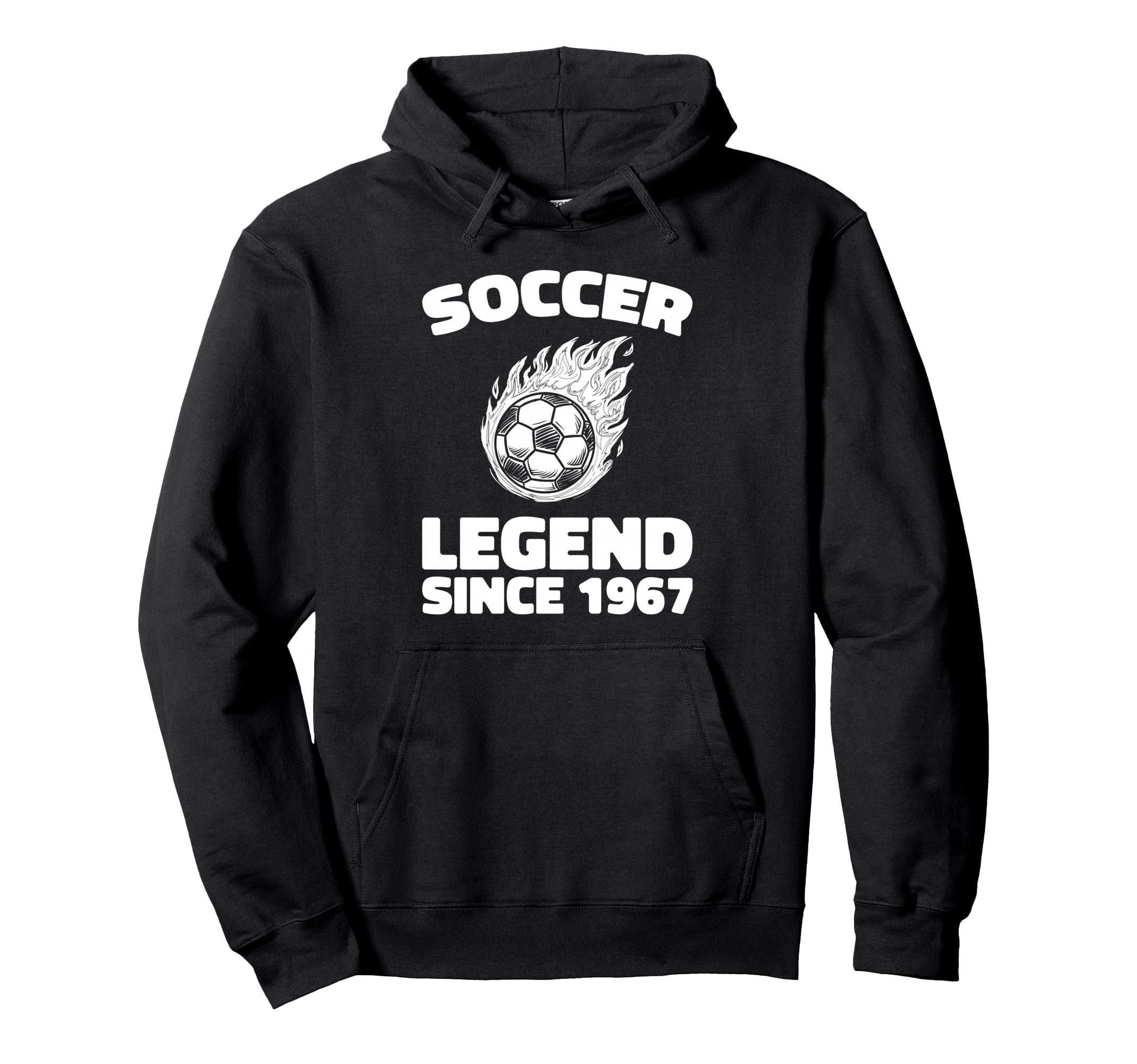 Born 1967 Sports Player Team Soccer Hoodie - Novelty Apparel for Adults