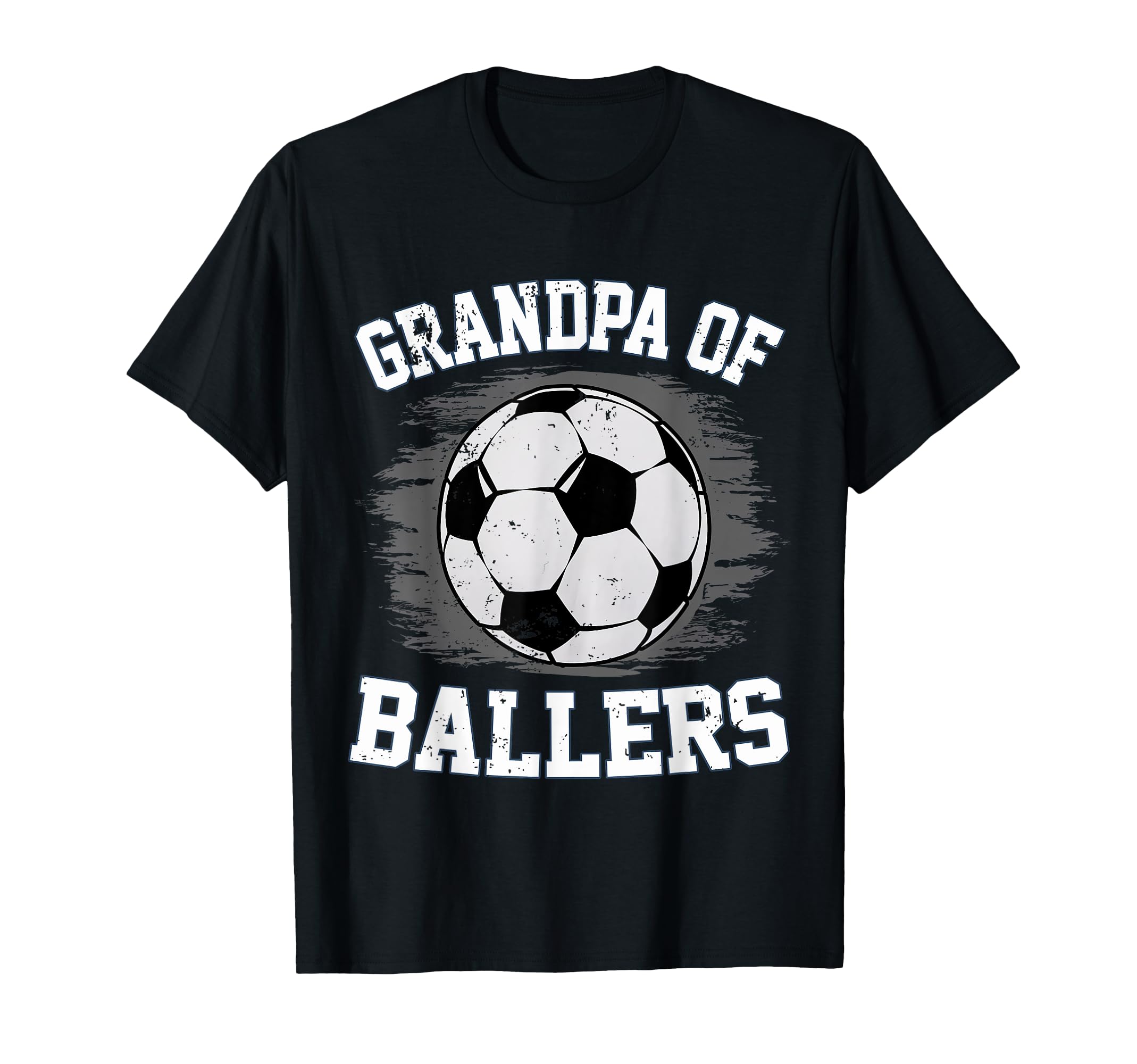 Grandpa Ballers Soccer Fan Soccer Ball T-Shirt - Unique Graphic Unisex