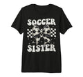 Soccer Sister Funny Coquette Bow T-Shirt - Fun Novelty Design for Adults