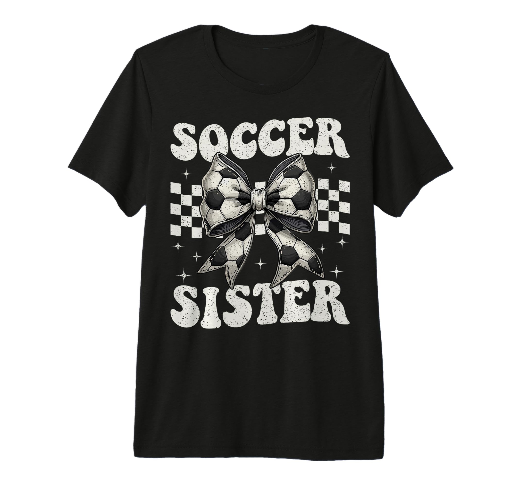 Soccer Sister Funny Coquette Bow T-Shirt - Fun Novelty Design for Adults