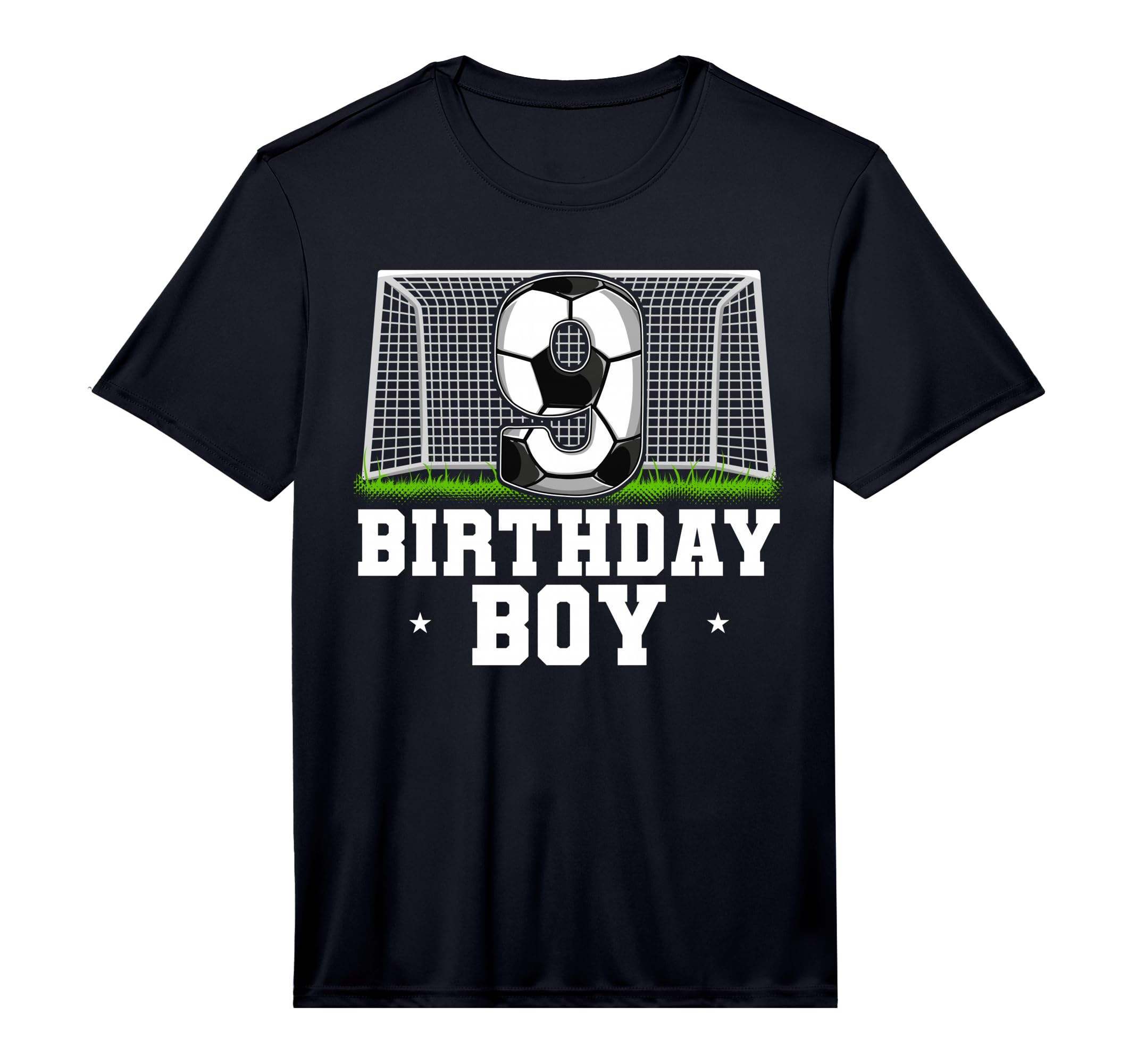 9Th Birthday Soccer Performance T-Shirt - Fun Novelty Design Men Women