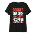 Soccer Dad Cleats Coffee Refills Tri T-Shirt - Aesthetic Graphic Men Women