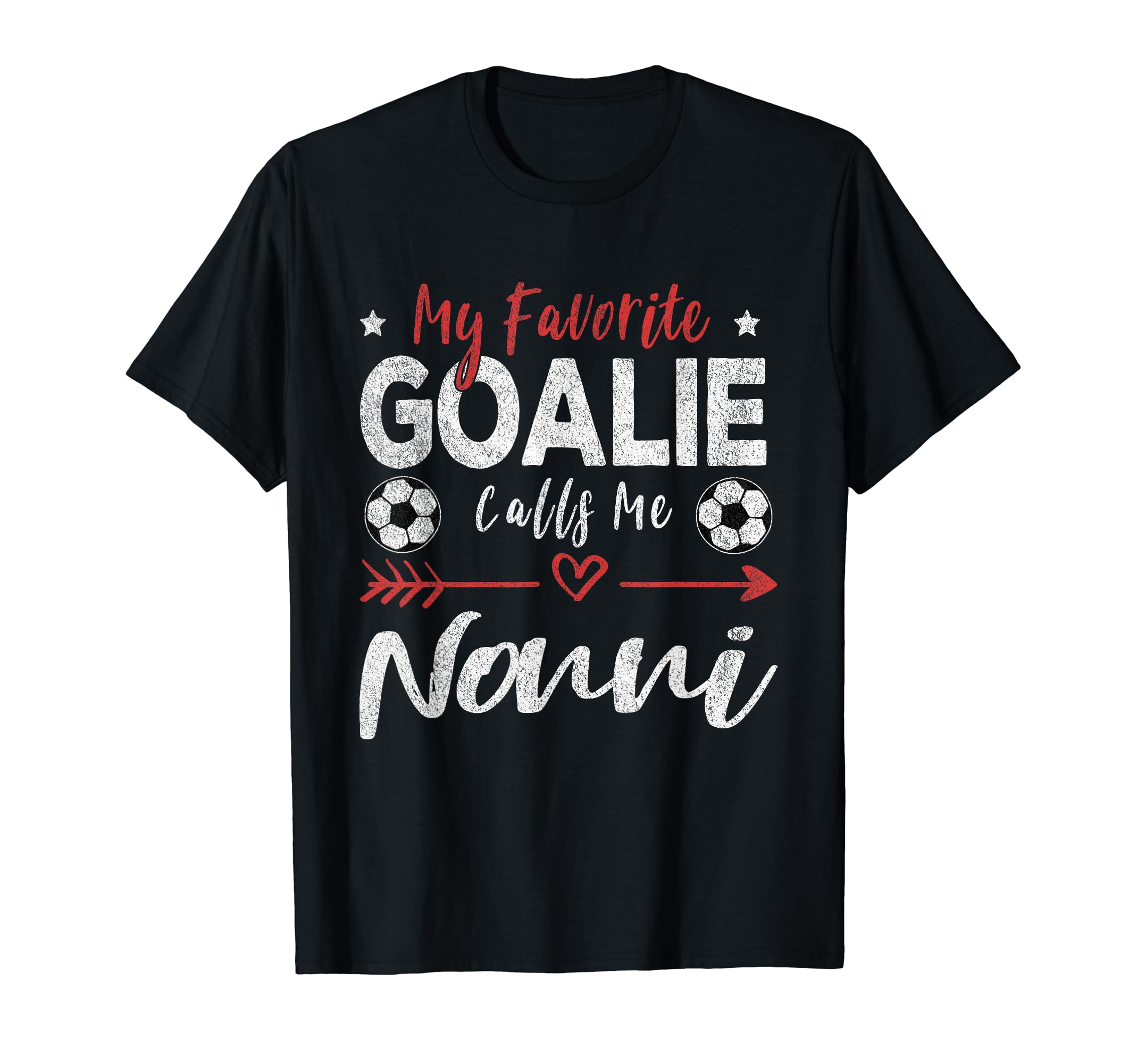 My Favorite Goalie Calls Me Nonni Italian T-Shirt - Novelty Apparel Unisex