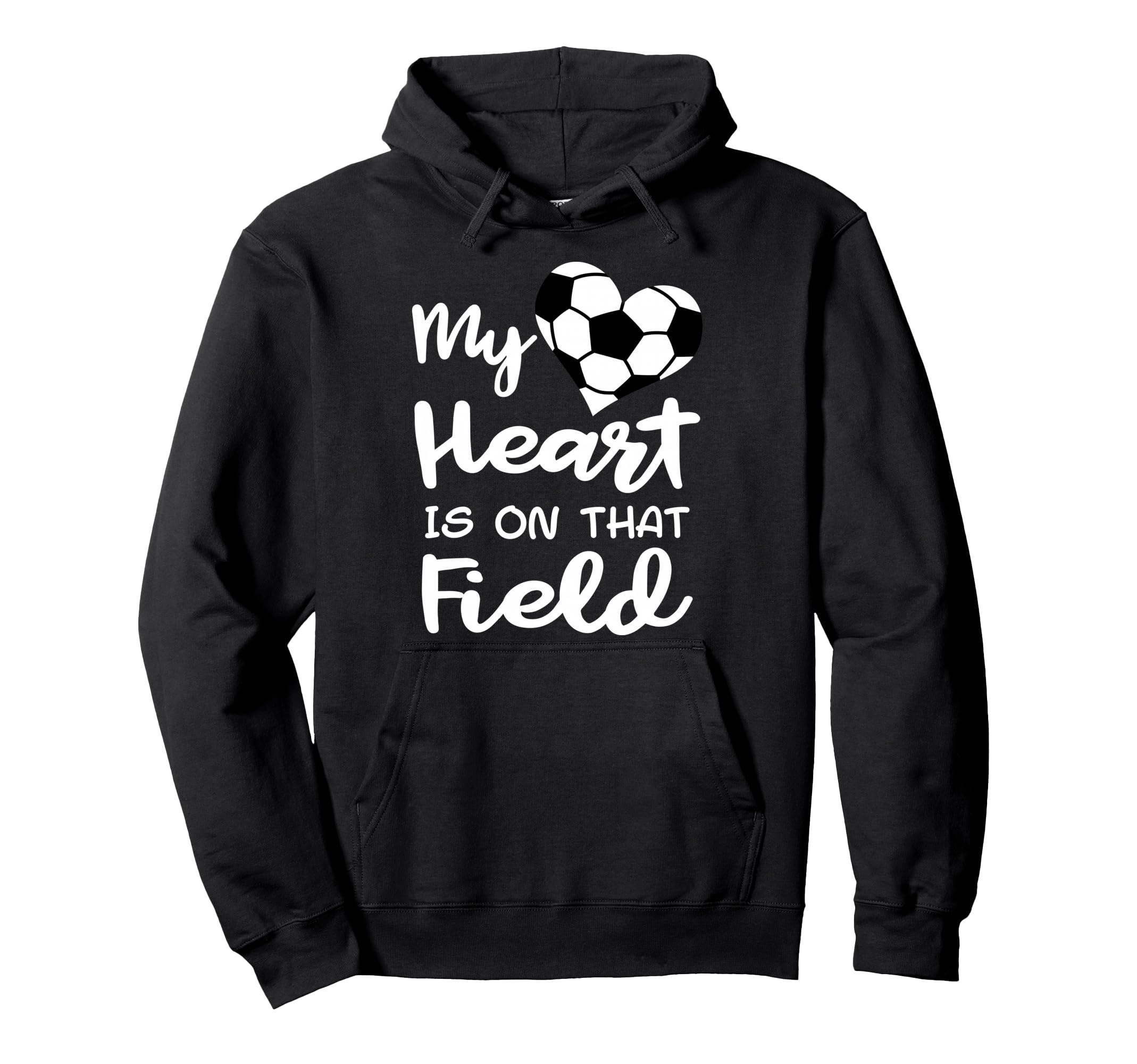 My Heart Is That Field Funny Soccer Hoodie - Trendy Graphic Men Women