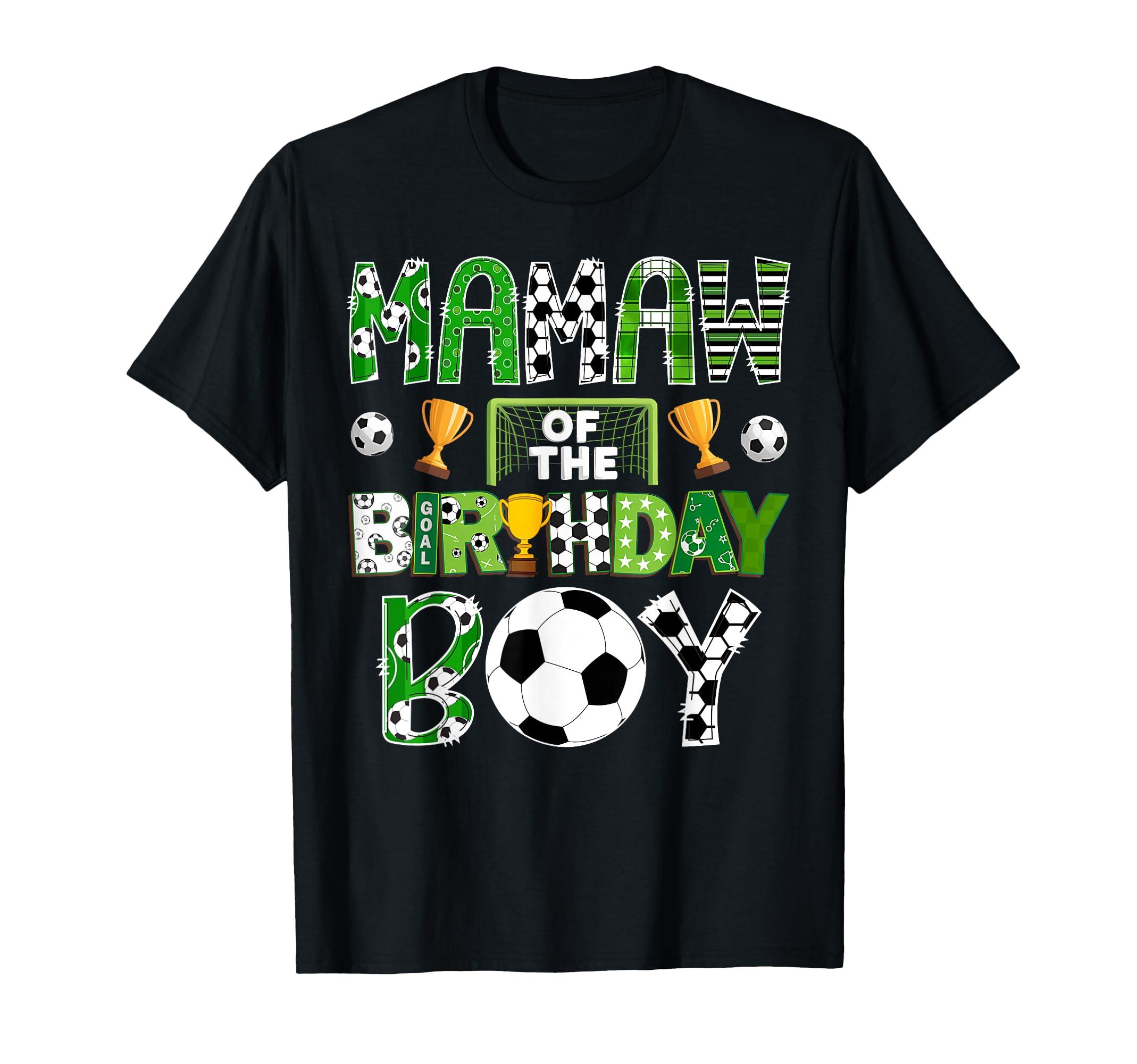 Mamaw Birthday Soccer Player Game Day T-Shirt - Aesthetic Graphic Unisex