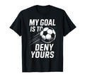 Competitive Soccer Goalkeeper T-Shirt - Novelty Apparel for Adults