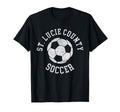 St Lucie County Soccer Distressed 90S T-Shirt - Streetwear Style Unisex