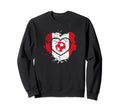 I Love Peru I Love Soccer Sweatshirt - Trendy Graphic for Adults