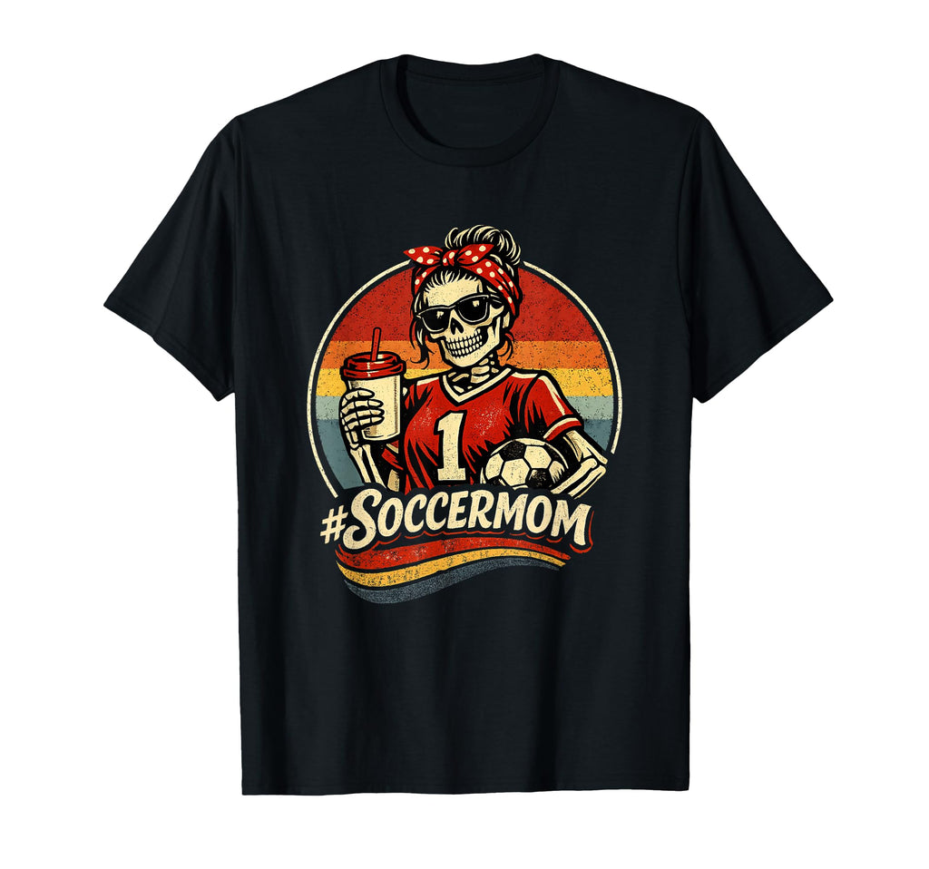 Womens Soccer Mom Soccer Mama T-Shirt - Casual Everyday Wear for Adults