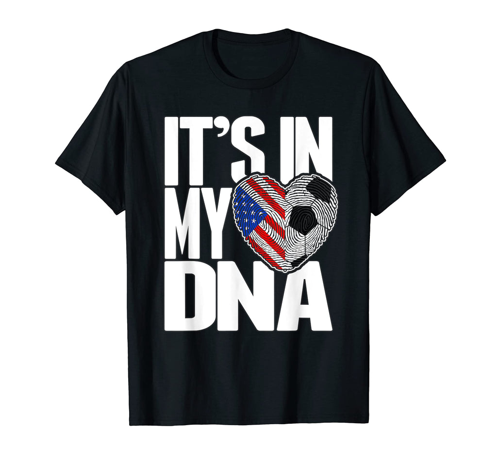 Its My Dna Fingerprints Soccer T-Shirt - Aesthetic Graphic Unisex